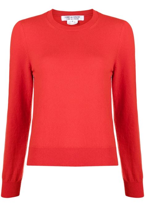 Red round-neck jumper - women COMME DES GARCONS COMME DES GARCONS | RLN5035